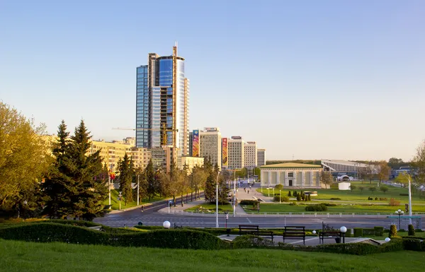 Minsk skyline, Bielorrusia — Foto de Stock