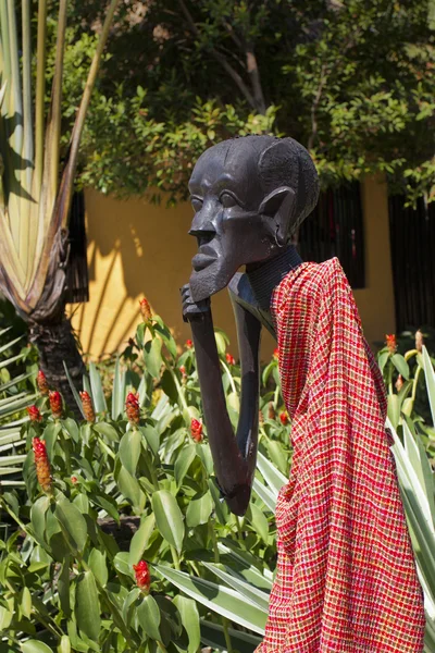 Quênia Masai escultura em madeira — Fotografia de Stock