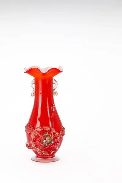 Вінтаж червоний ваза — стокове фото