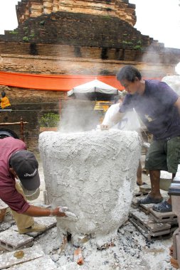 kaplama kalıp önce dışarıda kalıp içinde erimiş metal dökmek