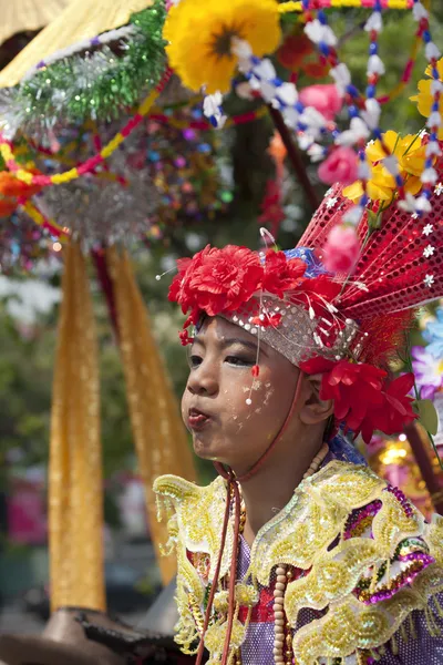 Poi ha cantato lungo festival — Foto Stock