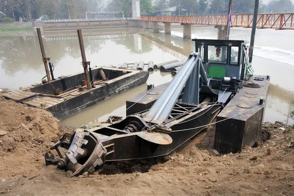 Dredge boat — Stock Photo, Image