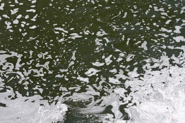 Pollution water foam