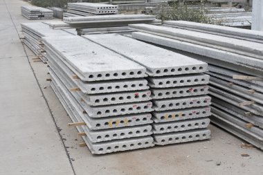 İnşaat alanında yapılan Prefabrik döşeme