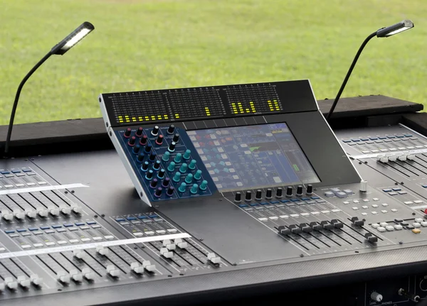 Digital sound mixer in concert — Stock Photo, Image