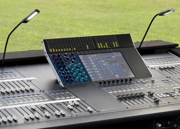 Digital sound mixer in concert Stock Picture