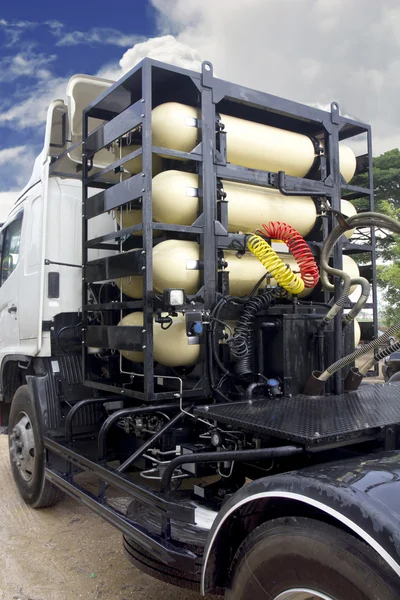 Contenitori di gas metano per autocarri pesanti — Foto Stock