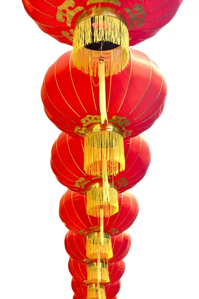 Chinese lanterns isolated on white. — Stock Photo, Image
