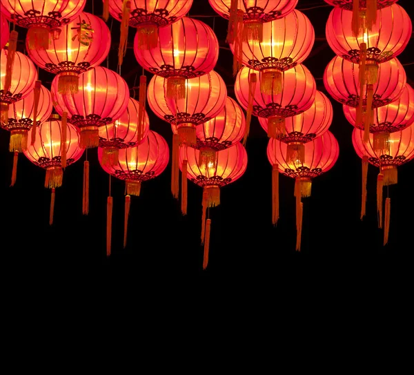 Año nuevo linternas chinas — Foto de Stock