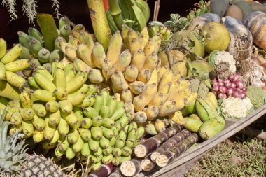 taze tropikal meyveler