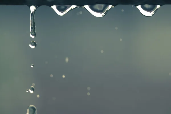 Water drops in rainy day — Stock Photo, Image