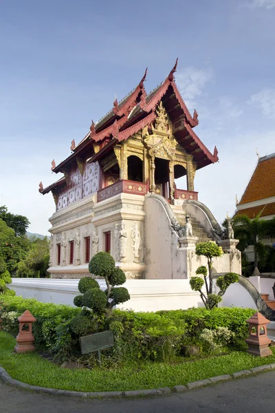 La biblioteca scritturale di Wat Phra Sing, Chiang Mai, Thailandia — Foto Stock