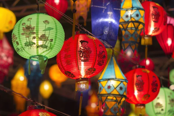 Lanternas asiáticas em lanterna festival — Fotografia de Stock