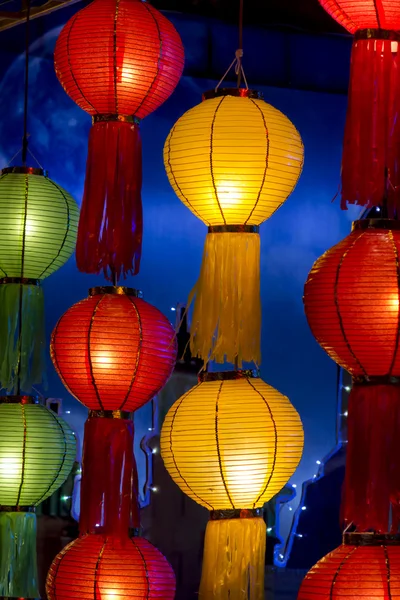 Linternas asiáticas en festival de linternas — Foto de Stock
