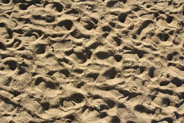 Voetafdrukken in zand — Stockfoto