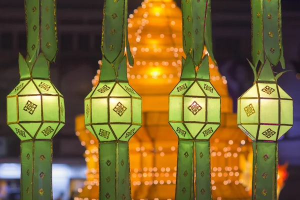 Lanterns in Yee-peng festival ,ChiangMai Thailand — Stock Photo, Image