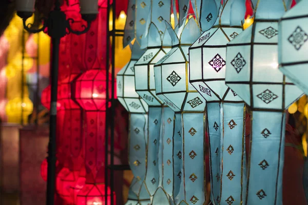 Linternas en el festival Yee-peng, ChiangMai Tailandia —  Fotos de Stock