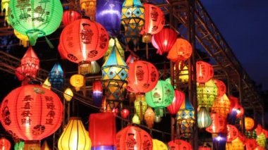 renkli uluslararası fenerler, chiang mai, Tayland