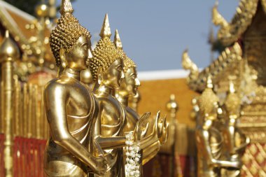 Buda heykelleri wat phra içinde o DOI suthep chiang Mai, Tayland