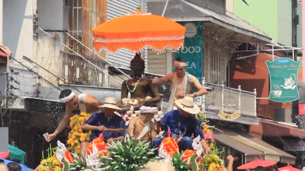 Festival de Chiangmai Songkran . — Vídeo de Stock