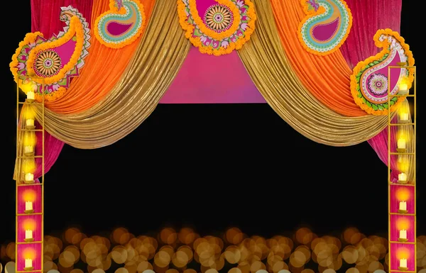 Diwali Festival Ljus Firande Hinduer — Stockfoto