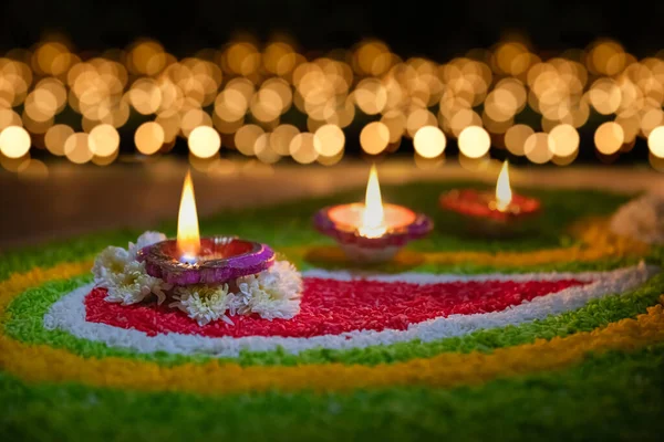 Diwali Свято Вогнів Індусів Джайнів Сикхів Буддистів — стокове фото