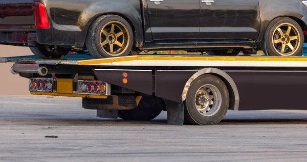 Servicio Remolque Automóviles Camión Remolque Asistencia Carretera — Foto de Stock