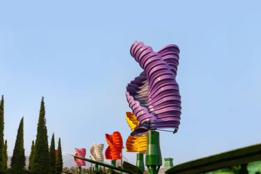 dikey eksen Rüzgar türbinleri Park.