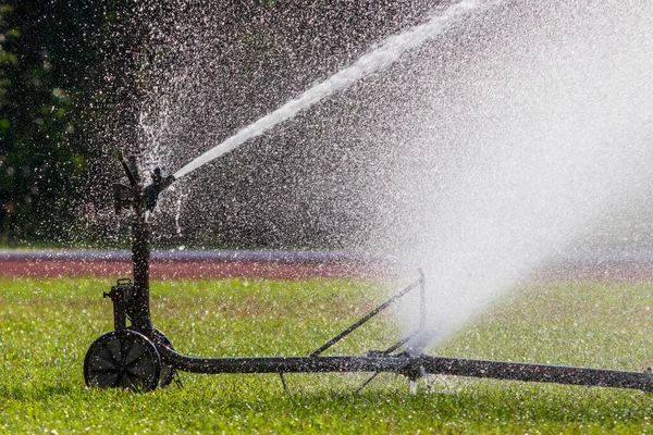 Sprinkler Head Watering Park — Stock Photo, Image