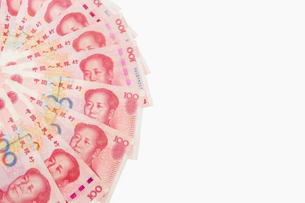 Billetes Chinos 100 Yuanes Rmb Moneda China — Foto de Stock