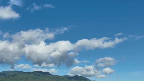 Nube Cúmulos Sobre Montaña Doi Suthep Chiang Mai Tailandia — Vídeo de stock