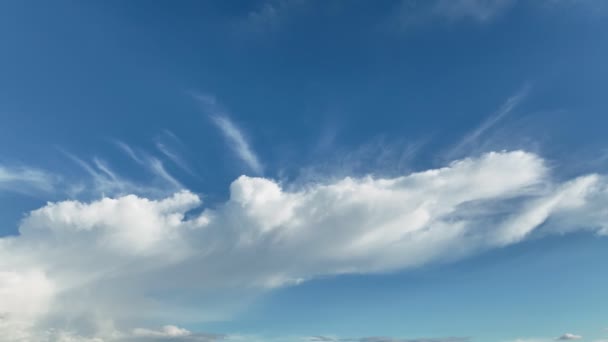 蓝天暴雨过后的积雨云 — 图库视频影像