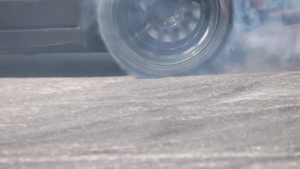 Deriva Coches Neumáticos Combustión Pista Velocidad — Vídeos de Stock