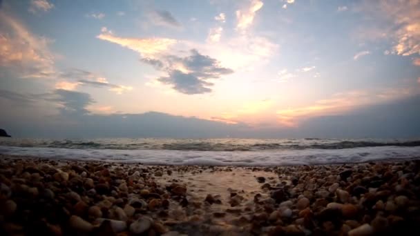Море захід — стокове відео