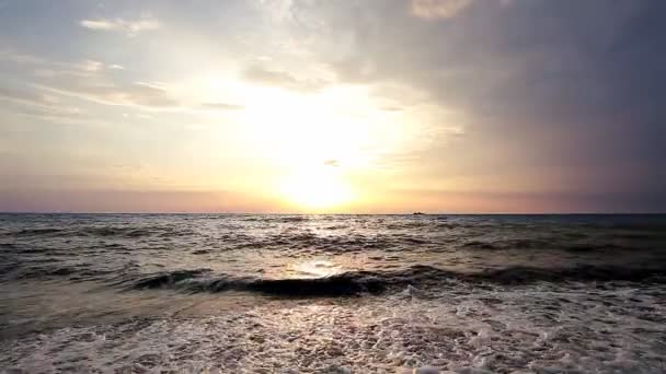 Zachód słońca morskiego — Wideo stockowe