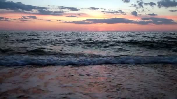 Zachód słońca morskiego — Wideo stockowe