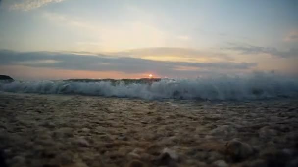 Onde sulla costa — Video Stock