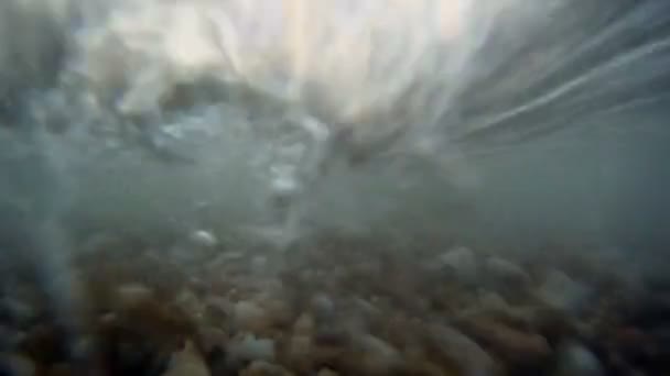 Vagues sur la côte 