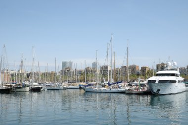 Marina port vell Barcelona, İspanya