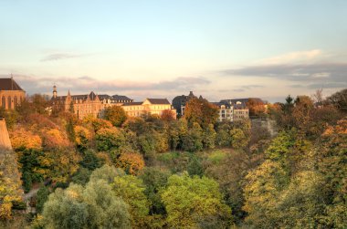 günbatımı Lüksemburg tarihi merkezi