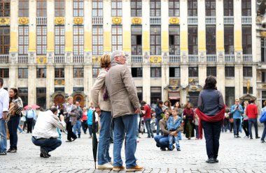 bir çok ziyaret edilen turistik yerler - Brüksel Belçika Milli gün boyunca özellikle kalabalık