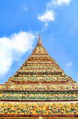 pagoda Budist tapınağı Bangkok güzel duvar