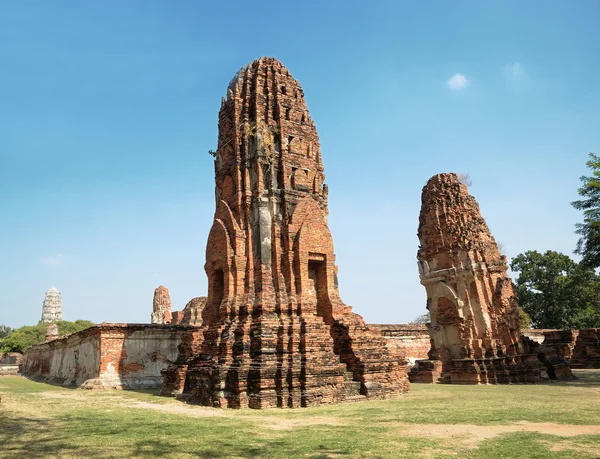Pagodas en Ayutthaya, capital medieval de Tailandia —  Fotos de Stock