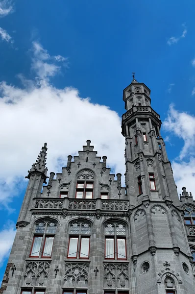 Piazza centrale a Brugge — Foto Stock