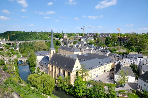 Abtei de neumunster in luxemburg an einem ruhigen tag — Stockfoto