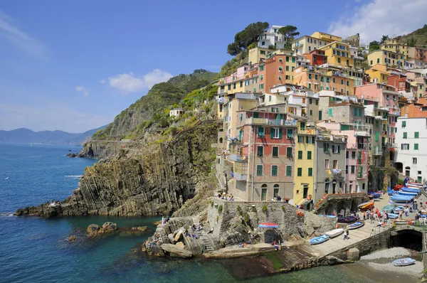 Riomaggiore. Village on coast of La Spezia province in Luguria, Italy — Stock Photo, Image