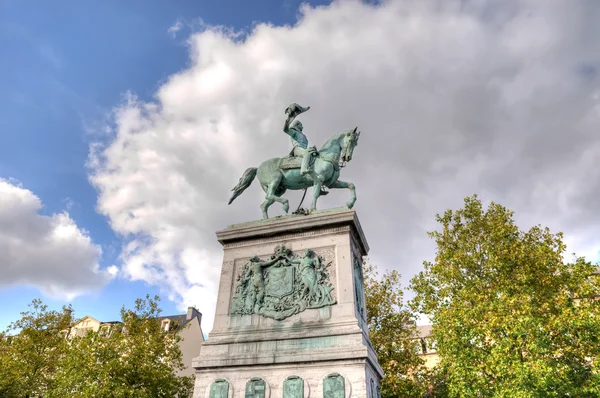 Statue of Grand Duke William II of the Netherlands in Luxembourg — Stock Photo, Image