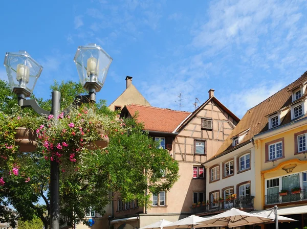 Typical architecture of historical center of Strasbourg — Stock Photo, Image