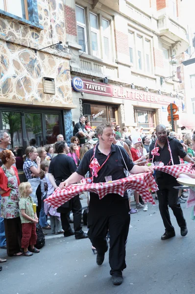 Parata di Zinneke il 22 maggio 2010 a Bruxelles, Belgio — Foto Stock