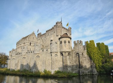gravensteen, Ortaçağ Kalesi olarak say 1180 inşa philip, alsace, Gent, Belçika